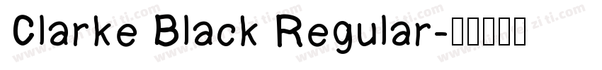Clarke Black Regular字体转换